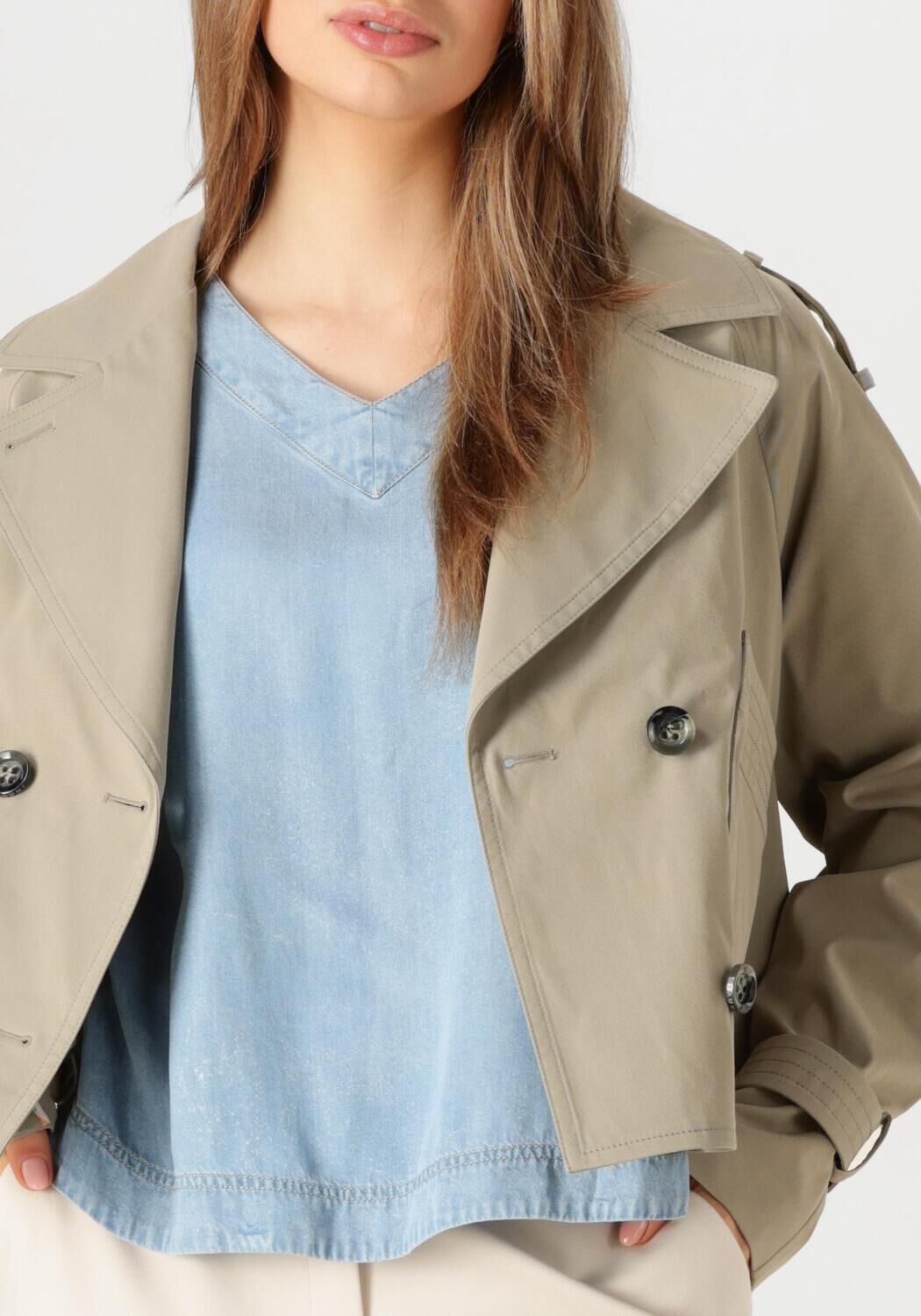 BEAUMONT Dames Jassen Gracy Short Trench Groen