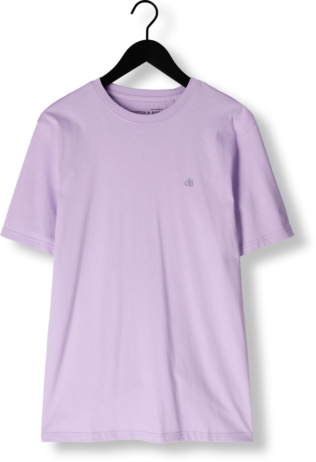 SCOTCH & SODA Heren Polo's & T-shirts Seasonal Core Regular Fit Lo Lila