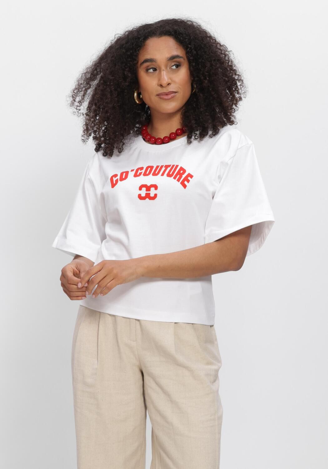 Witte CO'COUTURE T-shirt ZENGACC TEE O-NECK - large
