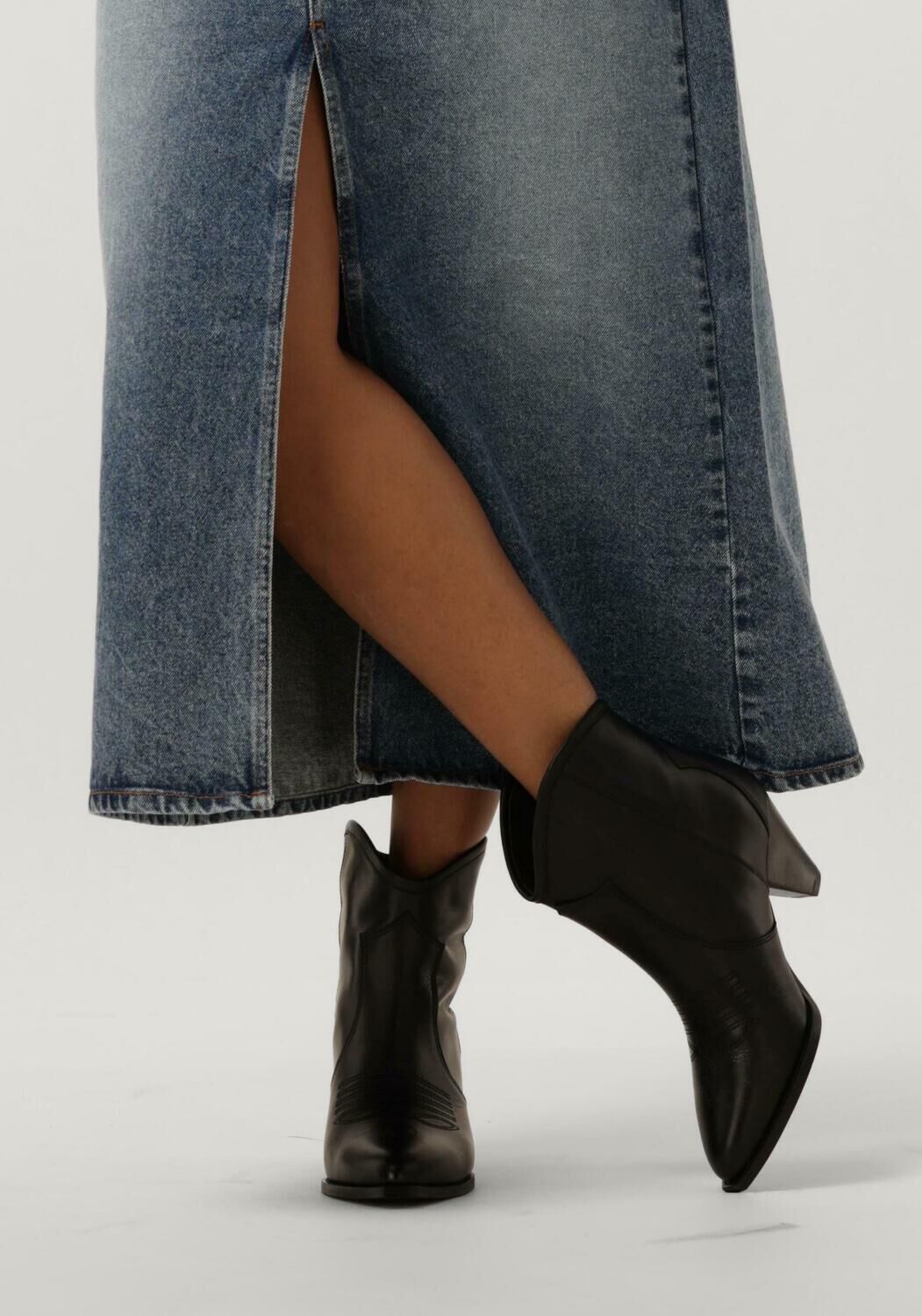 Zwarte TORAL Enkellaarsjes CREAM - large