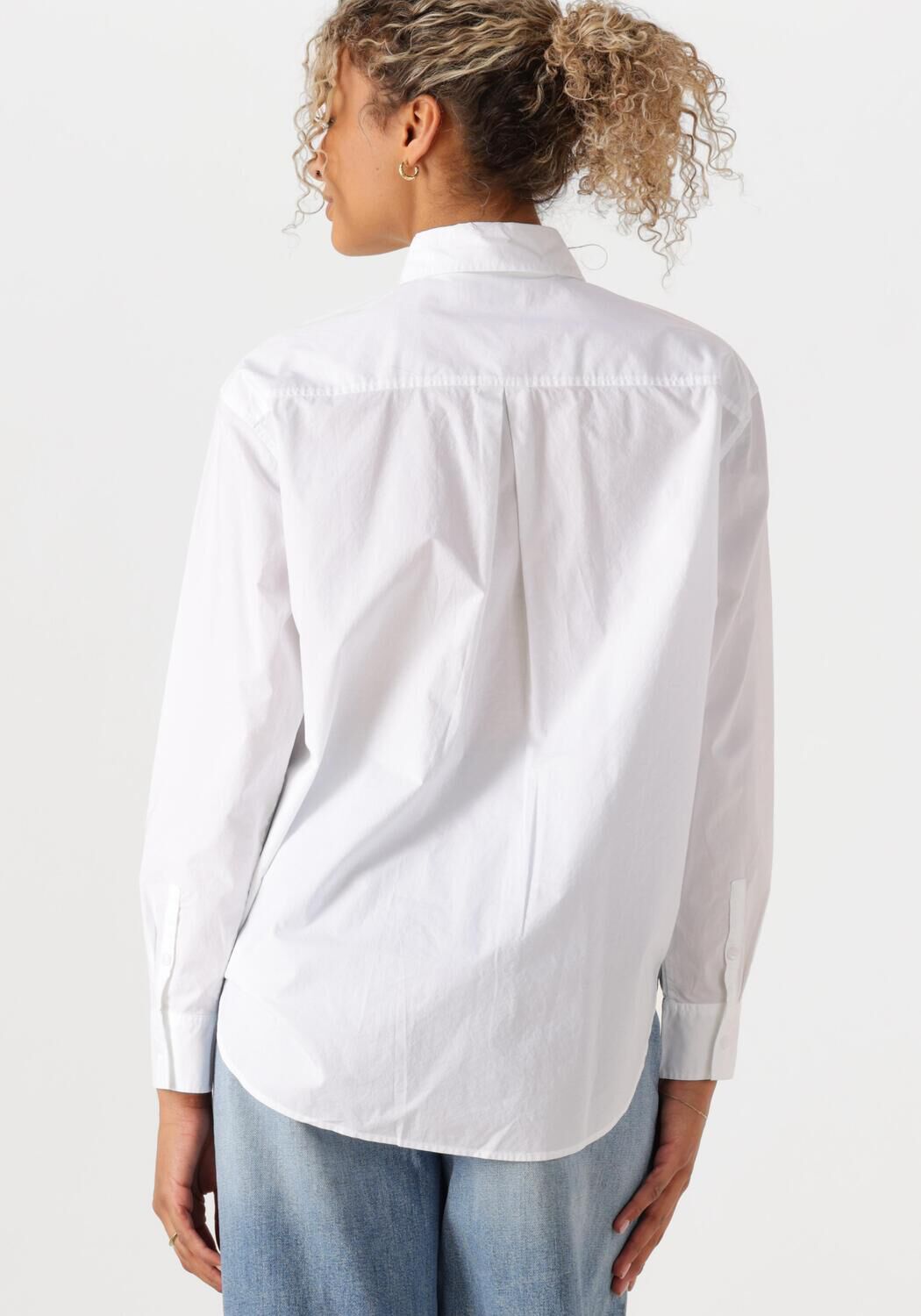 CALVIN KLEIN Dames Blouses Woven Label Relaxed Shirt Wit