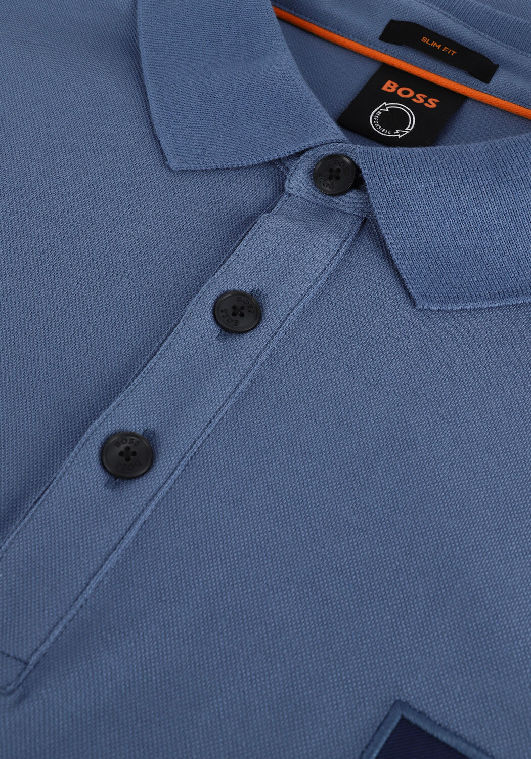 Blauwe BOSS ORANGE Polo PASSENGER - large