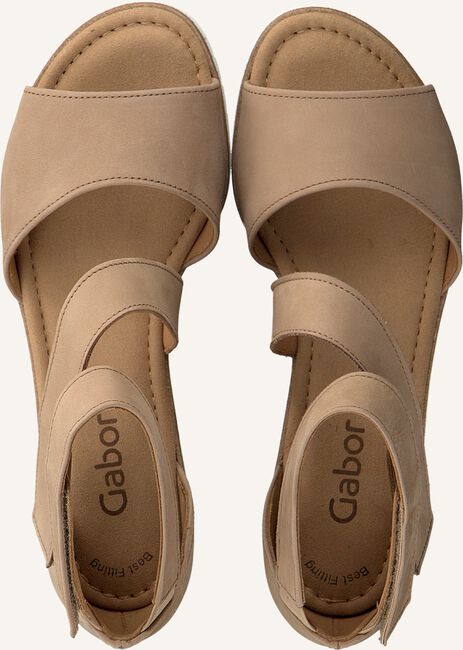 Beige GABOR Platte sandalen 582 Beige GABOR Platte sandalen 582 - large