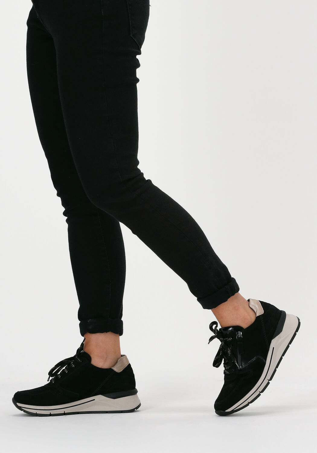 Zwarte GABOR Lage sneakers 588 - large