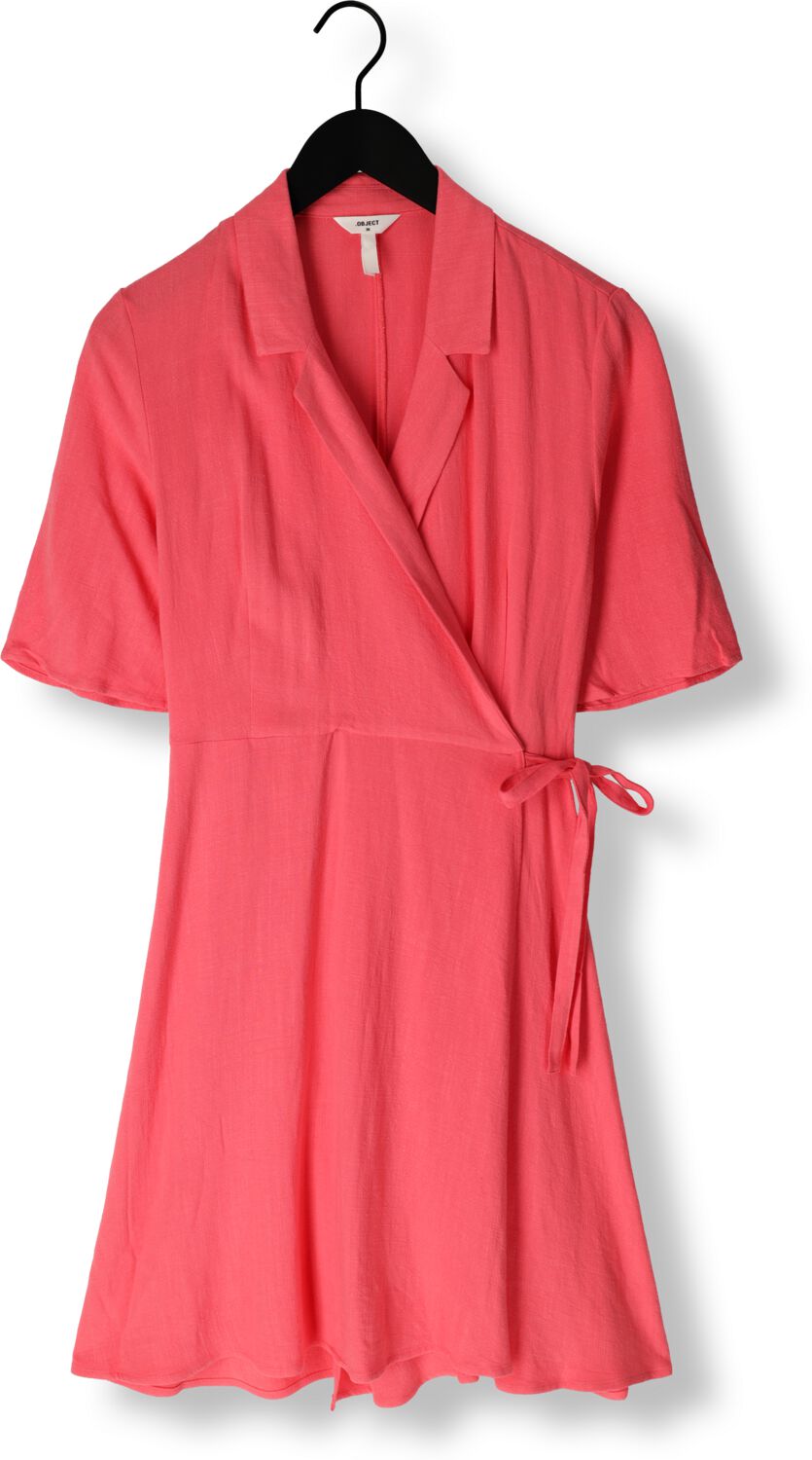 OBJECT Dames Jurken Objsanne Re S s Short Wrap Dress Roze