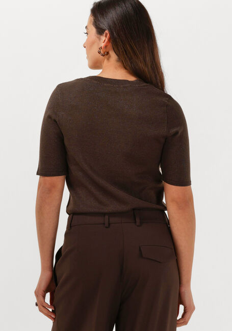 Bruine SELECTED WOMEN T-shirt SLFLURA 2/4 KNIT O-NECK - large