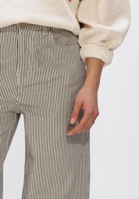 Ecru BY-BAR Broeken LEW STRIPE PANTS - large