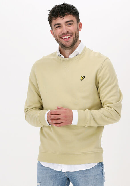 Olijf LYLE & SCOTT Trui CREW NECK SWEATSHIRT - large
