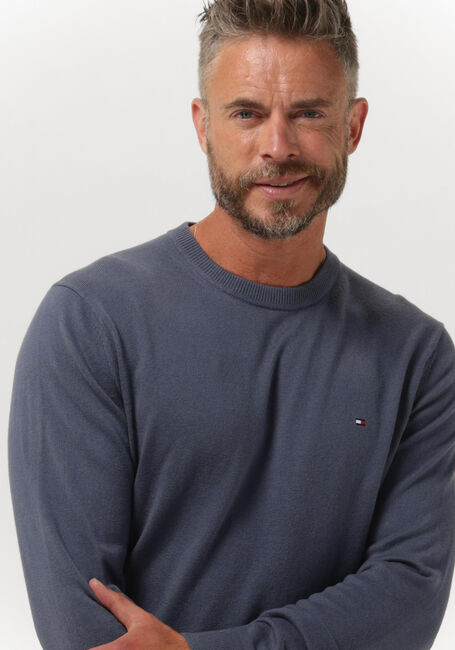 Blauwe TOMMY HILFIGER Trui PIMA ORG CTN CASHMERE CREW NECK - large