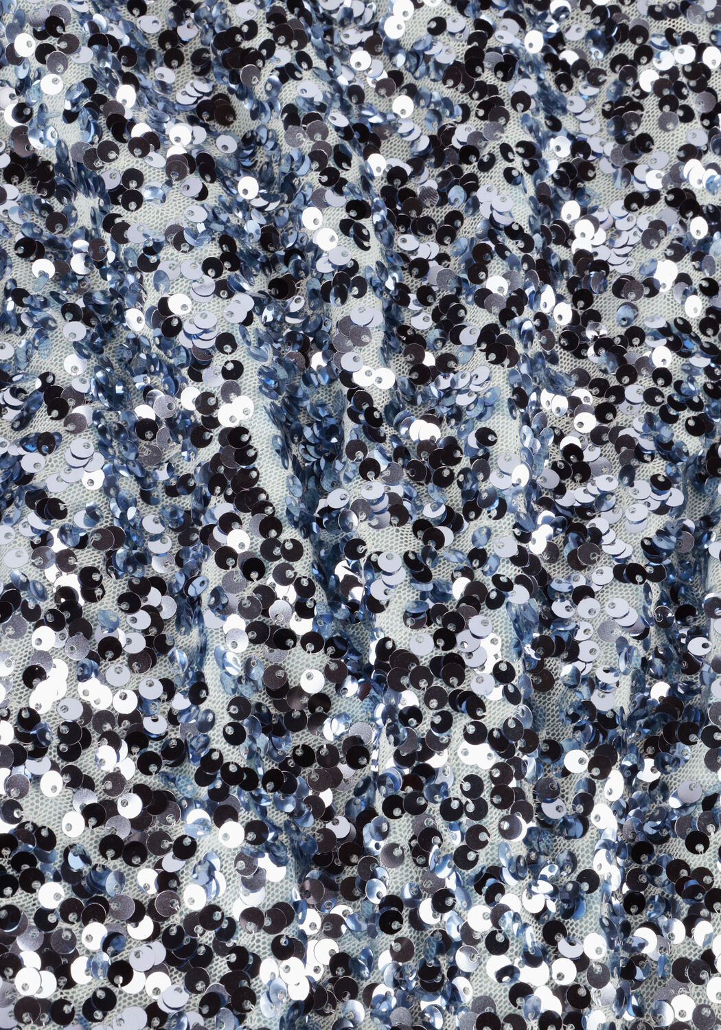 Lichtblauwe NEO NOIR Maxi jurk LYDIA SEQUINS DRESS - large