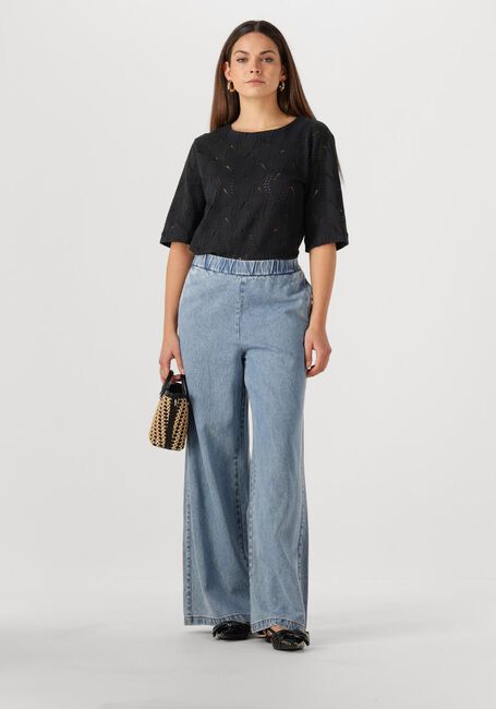 Zwarte OBJECT Top OBJAVA 2/4 LO O-NECK TOP - large