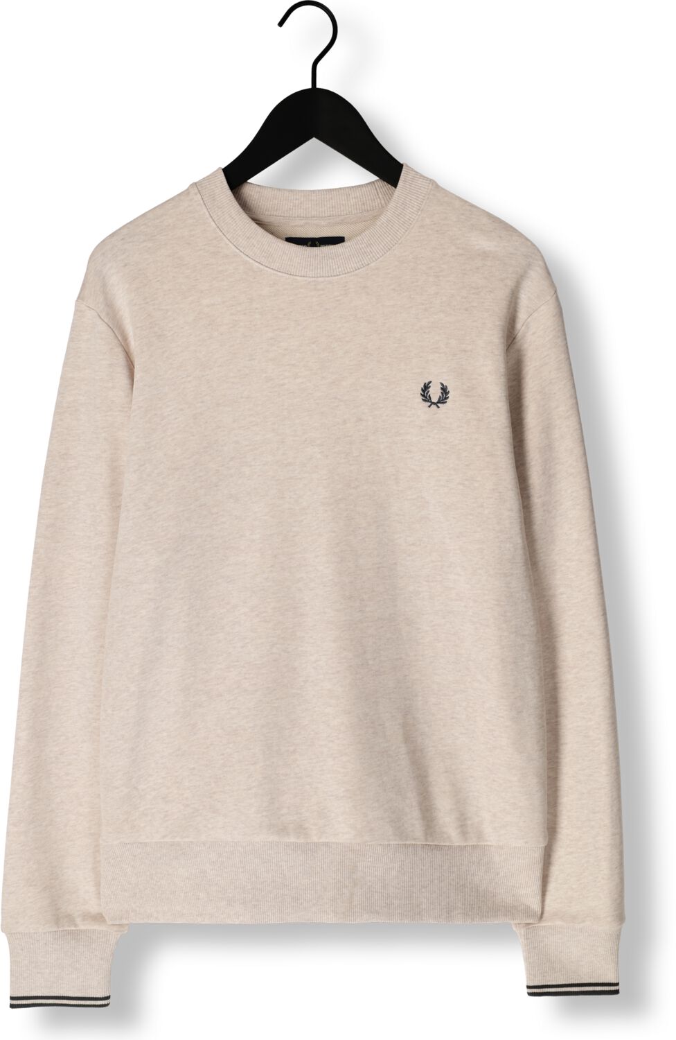 FRED PERRY Heren Truien & Vesten Crew Neck Sweatshirt Beige