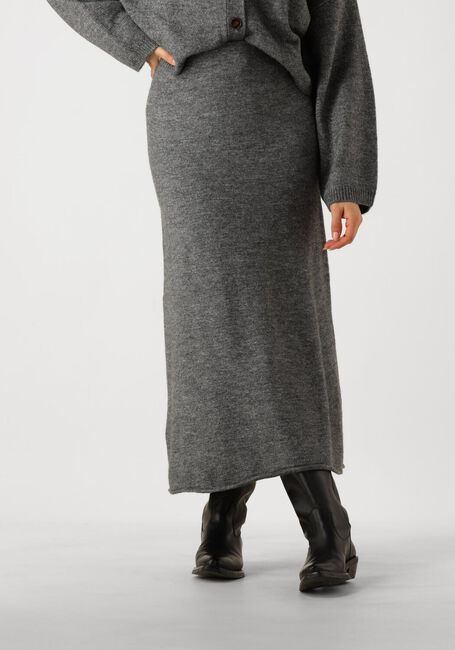 Donkergrijze EDITED Maxirok PANJA KNIT SKIRT - large