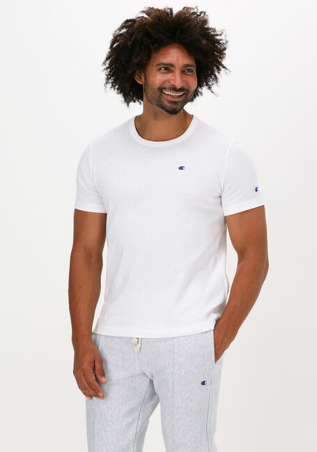 Witte CHAMPION T-shirt SMALL C LOGO T-SHIRT - large