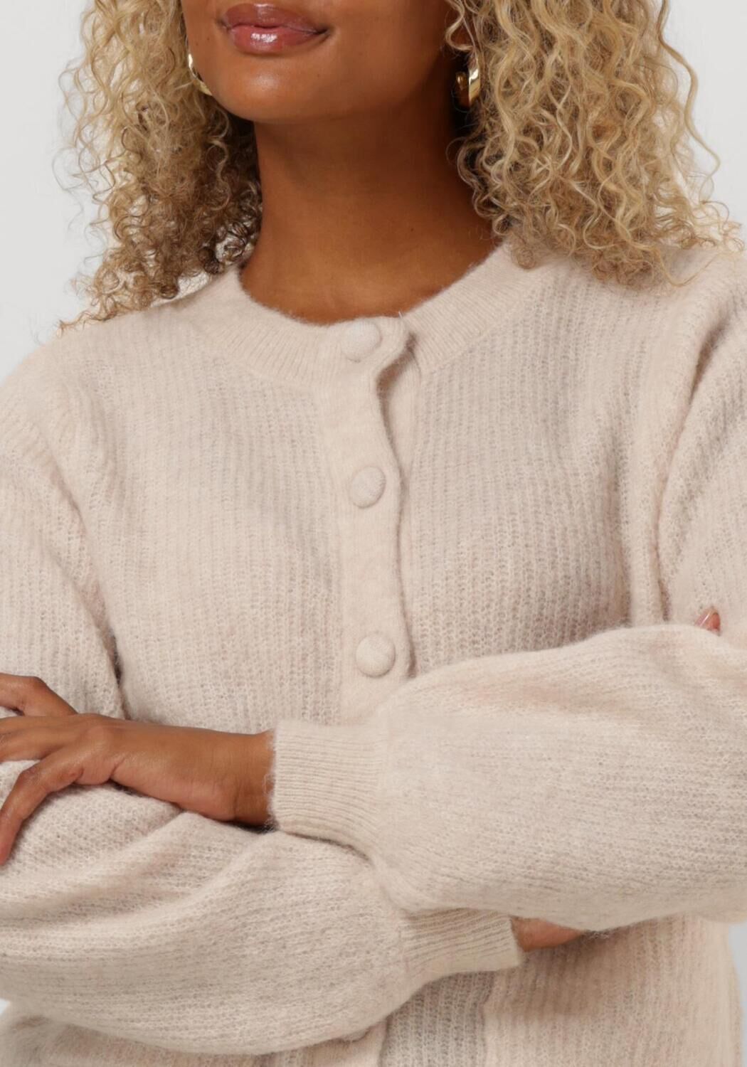 SELECTED FEMME Dames Truien & Vesten Slfsia Ras Ls Knit Pocket Beige