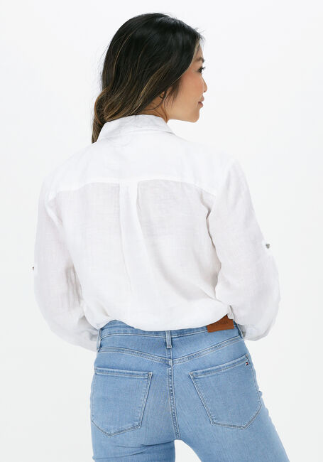 Witte TOMMY HILFIGER Blouses LINEN N RELAXED LONG SHIRT - large