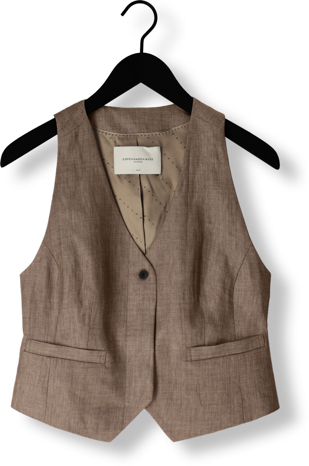 COPENHAGEN MUSE Dames Blazers Cmnature-waistcoat Bruin