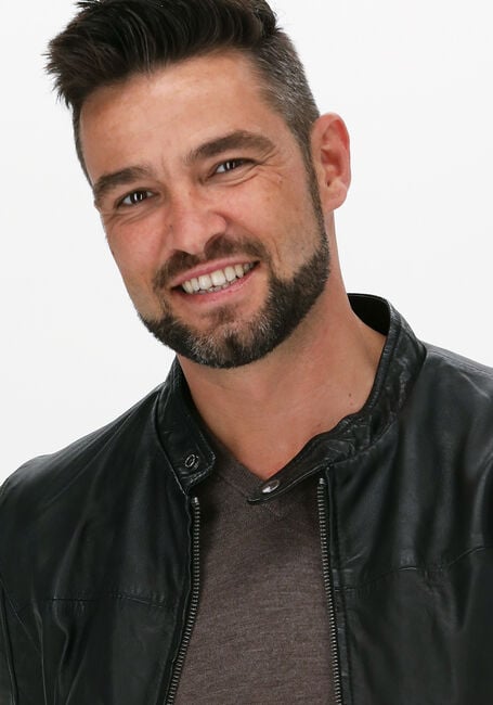 Zwarte GOOSECRAFT Leren jas GALLERY062 - large