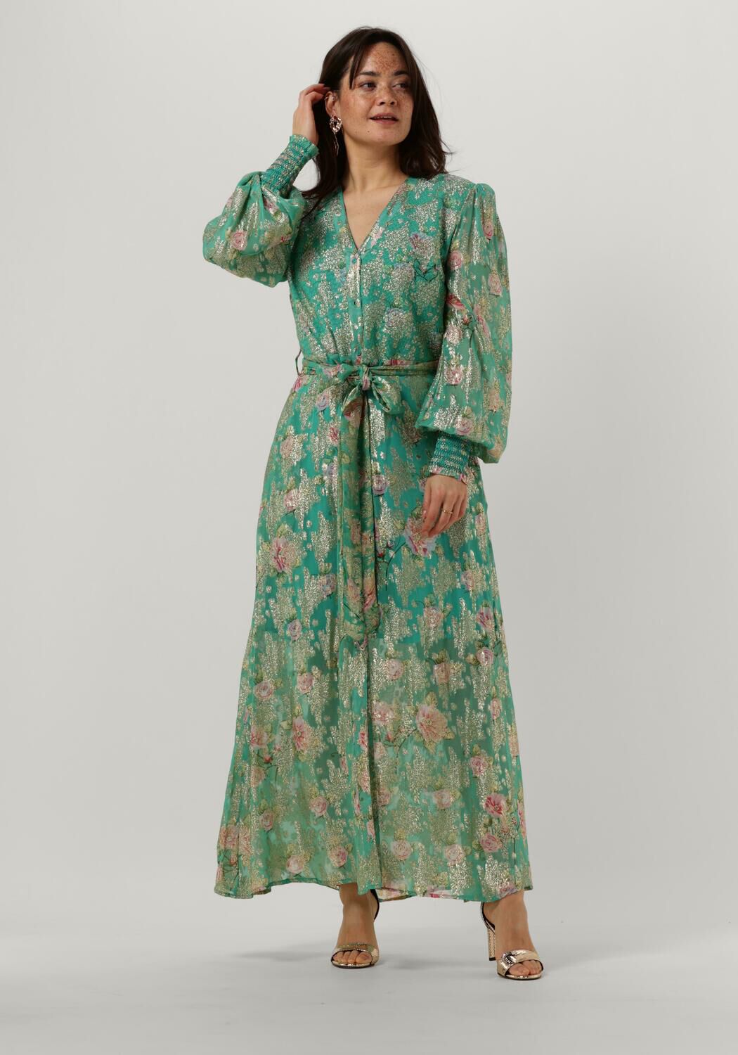 groene est seven maxi jurk est city dress long