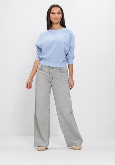 Blauwe SUMMUM Trui JERSEY FADE-OUT SWEAT - large