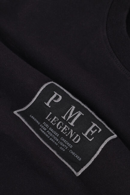 Zwarte PME LEGEND T-shirt SHORT SLEEVE R-NECK COTTON ELASTANE JERSEY - large