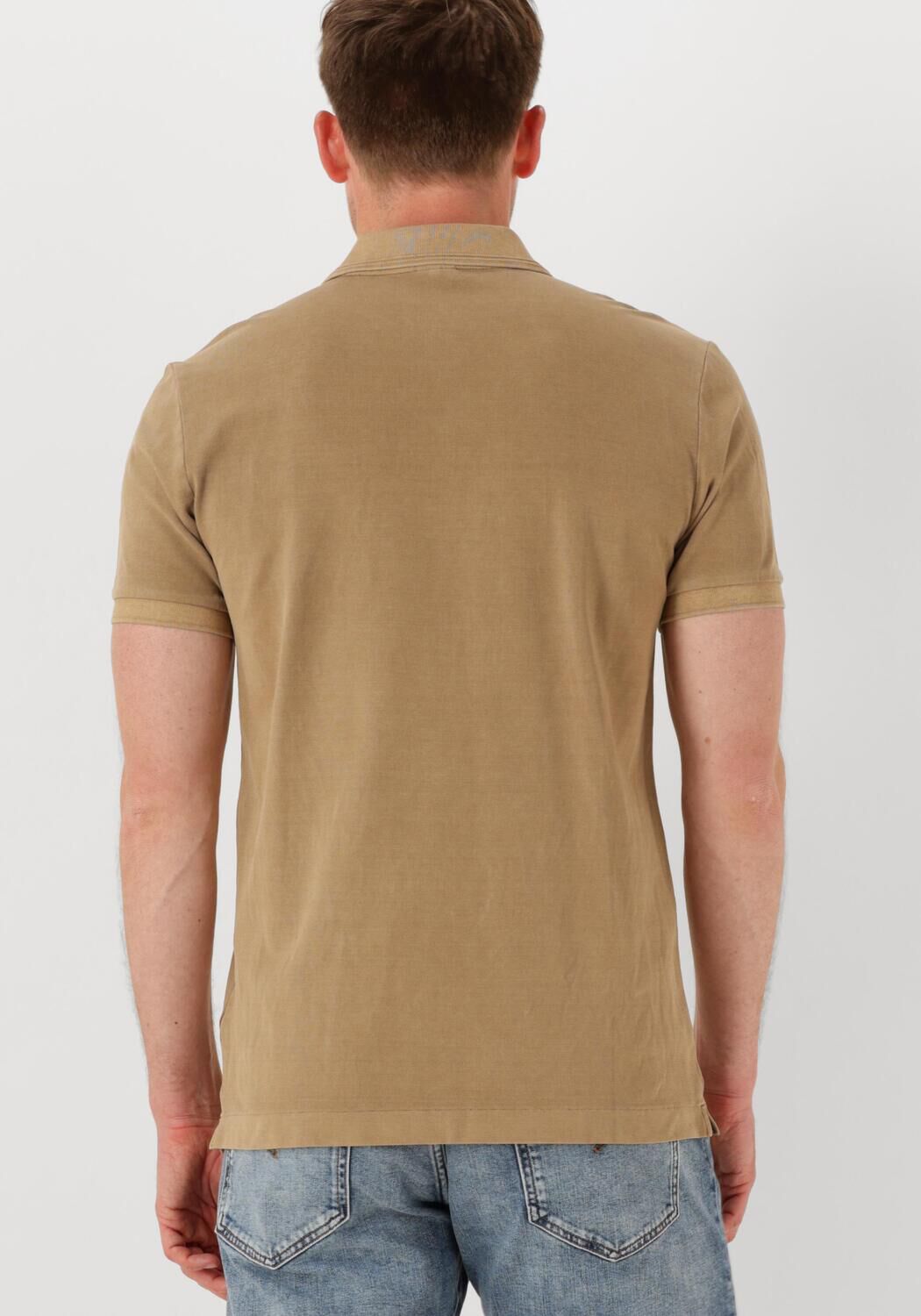G-STAR RAW Heren Polo's & T-shirts Dunda Overdyed Slim Polo S\s Beige