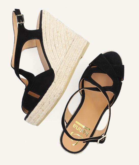 Zwarte KANNA Platte sandalen SOFIA Zwarte KANNA Platte sandalen SOFIA - large