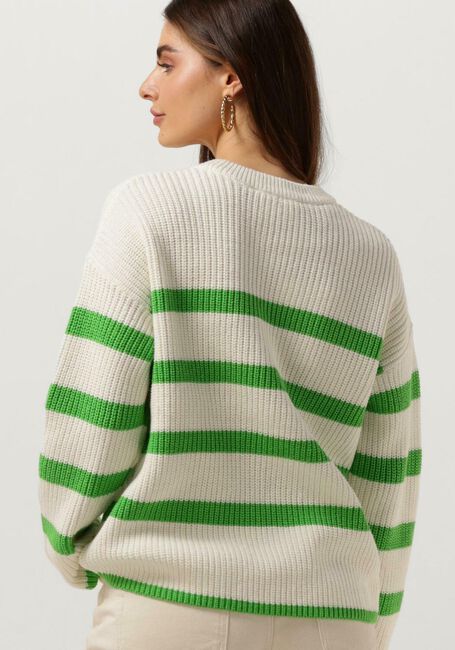 Witte SELECTED FEMME Trui SLFBLOOMIE LS KNIT O-NECK B - large