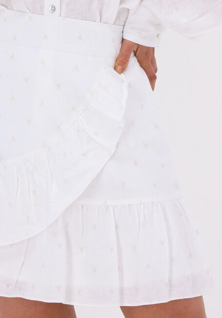 Gebroken wit ALIX THE LABEL Minirok WOVEN BULL LINEN LYOCELL SKIRT - large