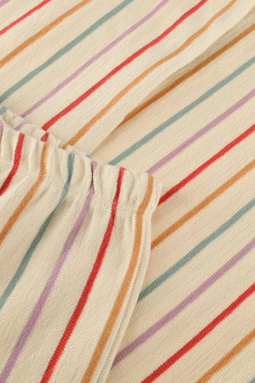 Witte YOUR WISHES Wijde broek SUNSET STRIPE WIDE LEG - large