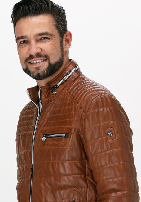 Cognac MILESTONE Leren jas TERENZIO - large