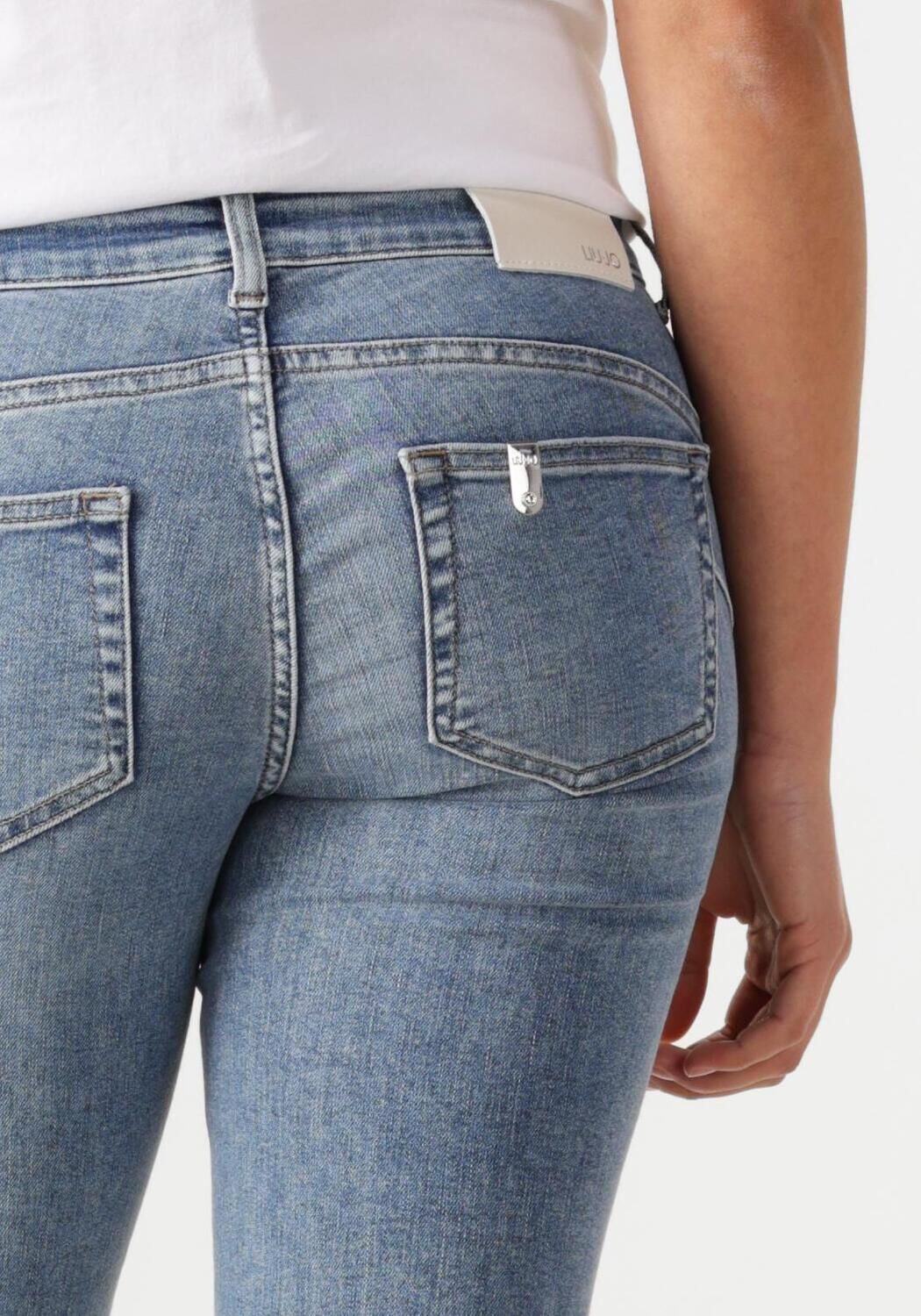 LIU JO Dames Jeans B.up Fabulous Reg.w. Blauw
