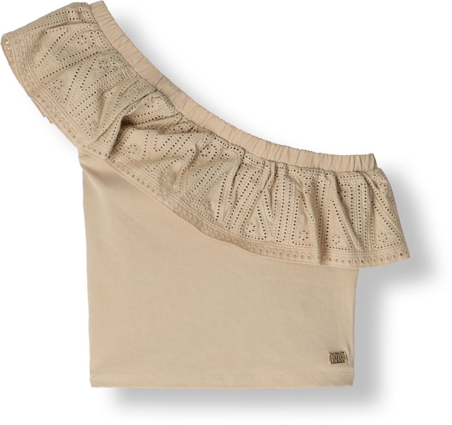 NIK & NIK Meisjes Tops & T-shirts Shanti One Shoulder Top Zand