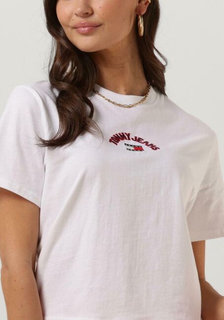 Witte TOMMY JEANS T-shirt TJW CLS VARSITY PREP 2 TEE - large