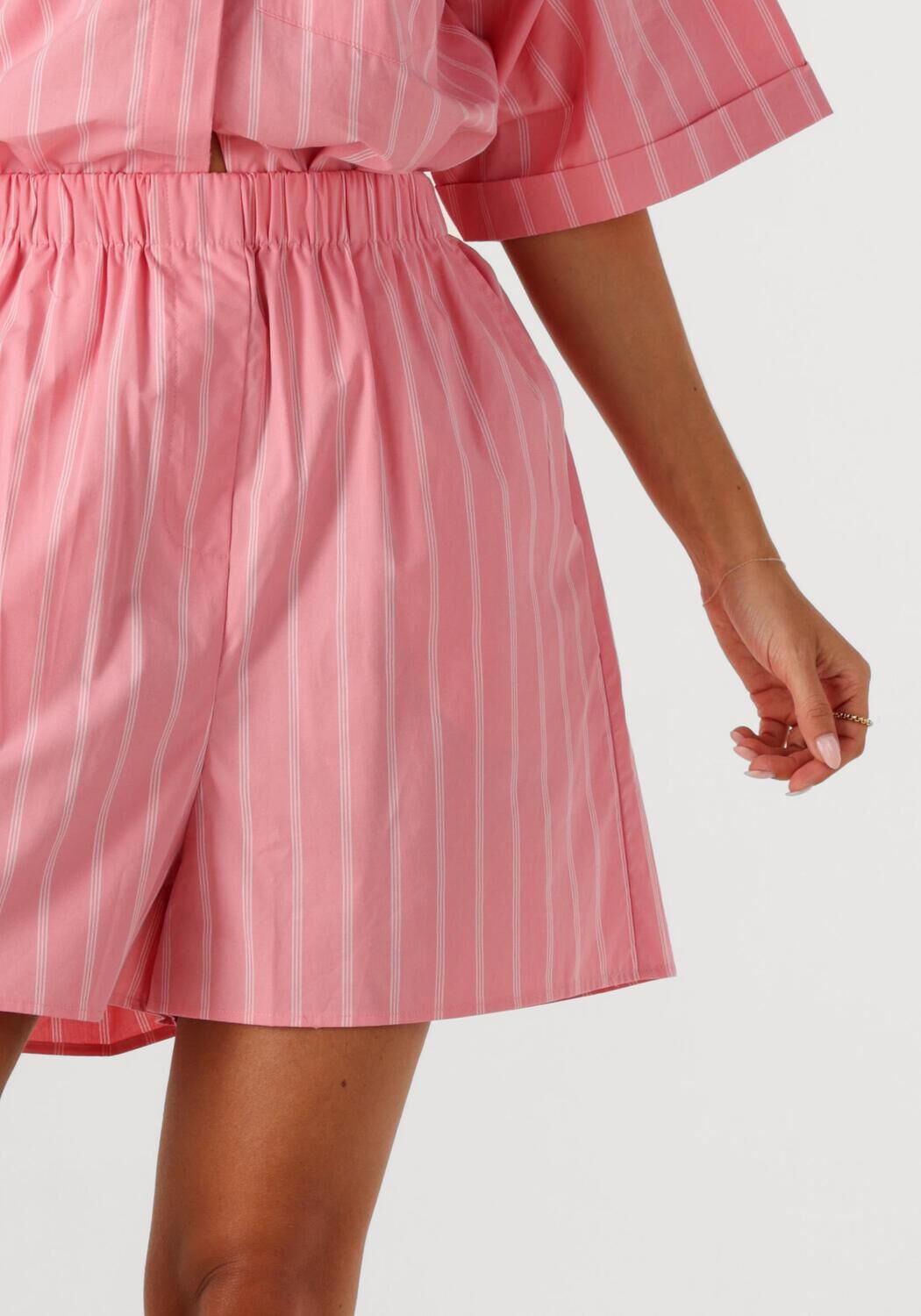 WITHBLACK Dames Broeken Wblgunilla Stripe Shorts Lichtroze