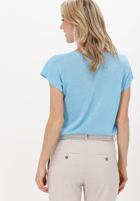 Lichtblauwe MINUS T-shirt CARLINA KNIT TEE - large