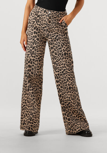 Bruine CATWALK JUNKIE Bootcut jeans TAILORED LEOPARD JEANS - large