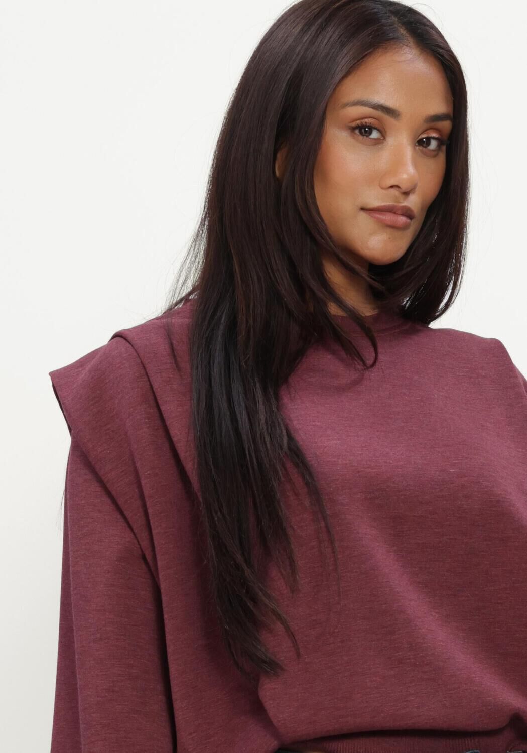 Bordeaux MOS MOSH Trui MMMAE O-3/4 SLEEVE SWEATSHIRT - large