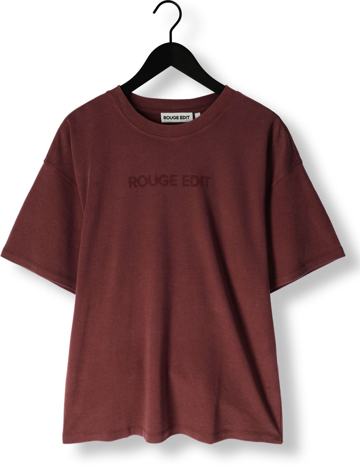 ROUGE EDIT Dames Tops & T-shirts Rousophias Ss O-neck Tee Bruin
