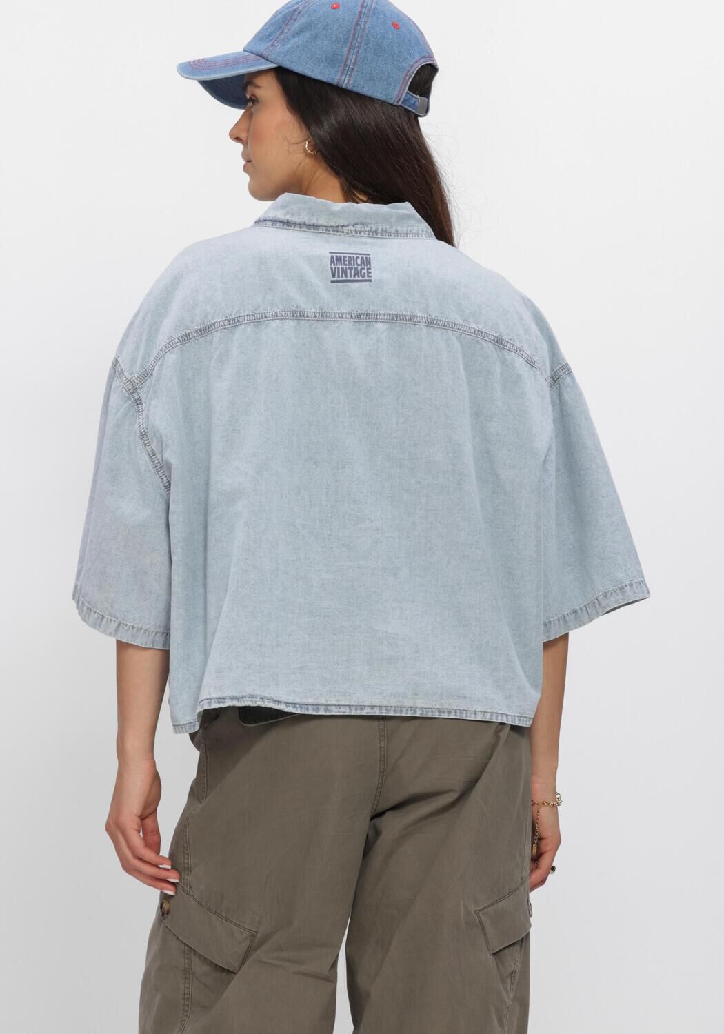 Blauwe AMERICAN VINTAGE Sweater PAYBOU - large