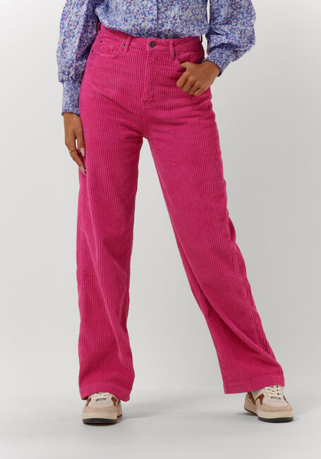 Roze CO'COUTURE Wijde broek VIKA CORDUROY JEANS - large