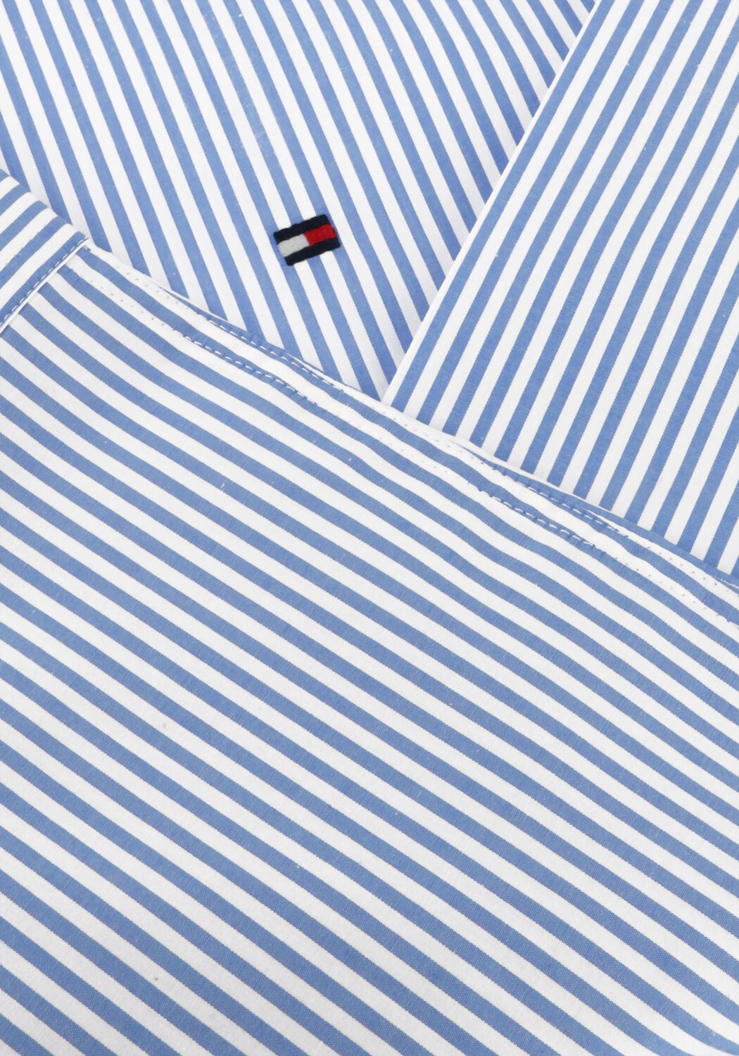 Lichtblauwe TOMMY HILFIGER Blouses ESS POPLIN REGULAR SHIRT - large