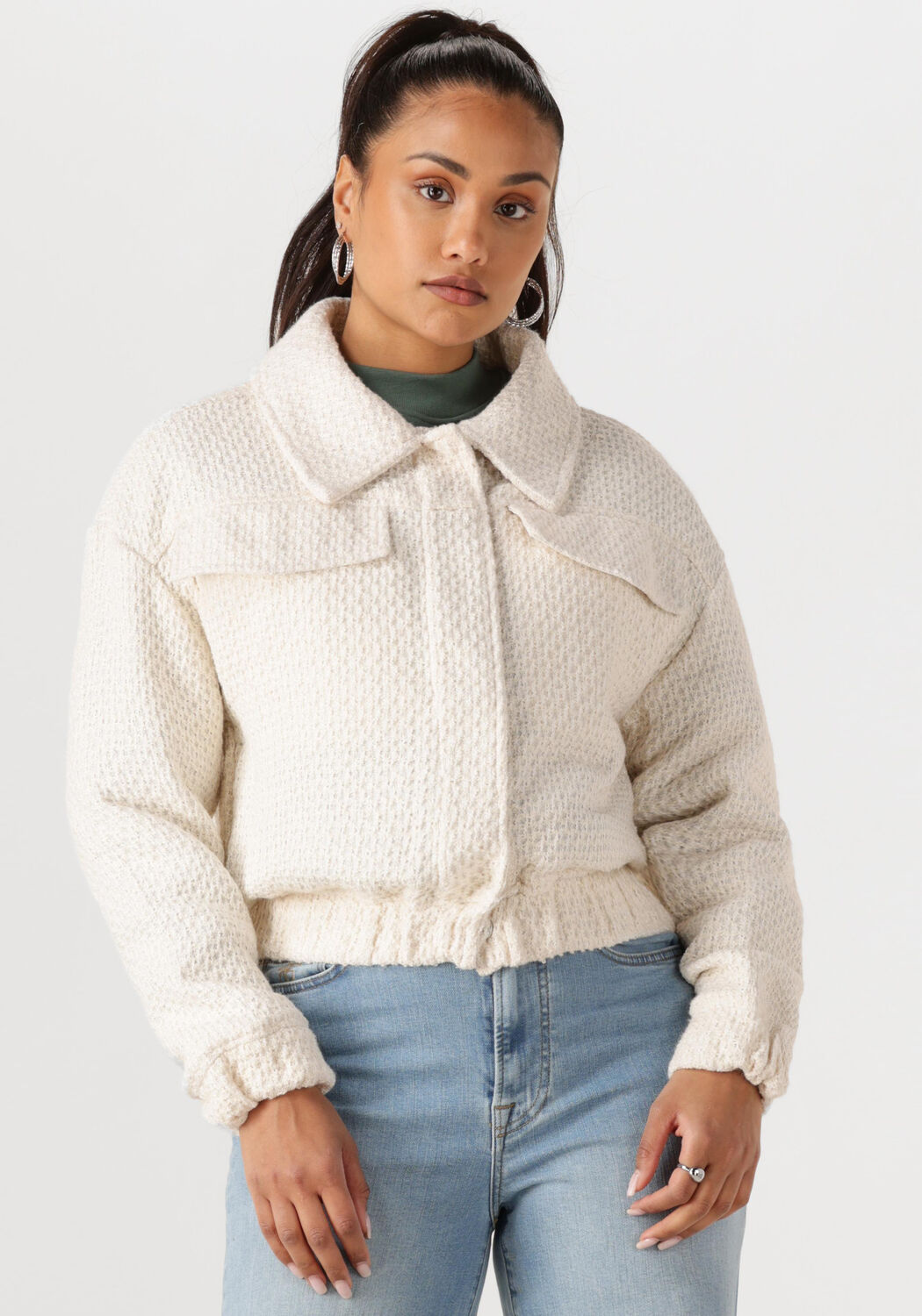 ANOTHER LABEL Dames Jassen Katia Jacket Ecru