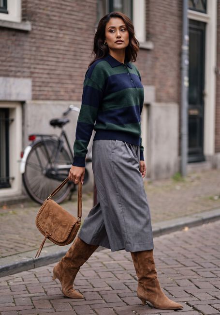 Grijze BY-BAR Wijde broek MOWI BERMUDA SHORTS - large