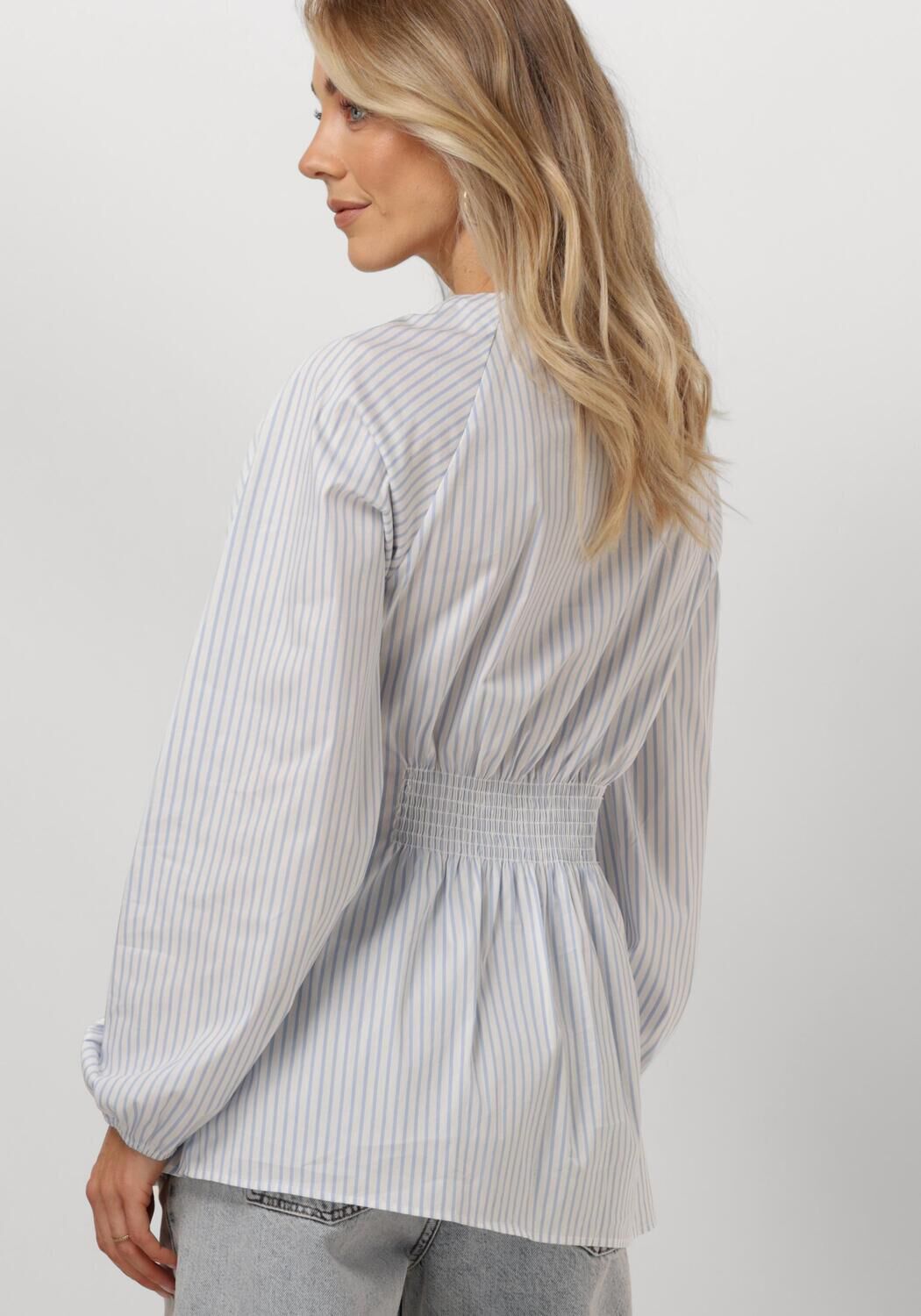 OBJECT Dames Blouses Objtutta Sculpture Fit Ls Shirt D Div Blauw