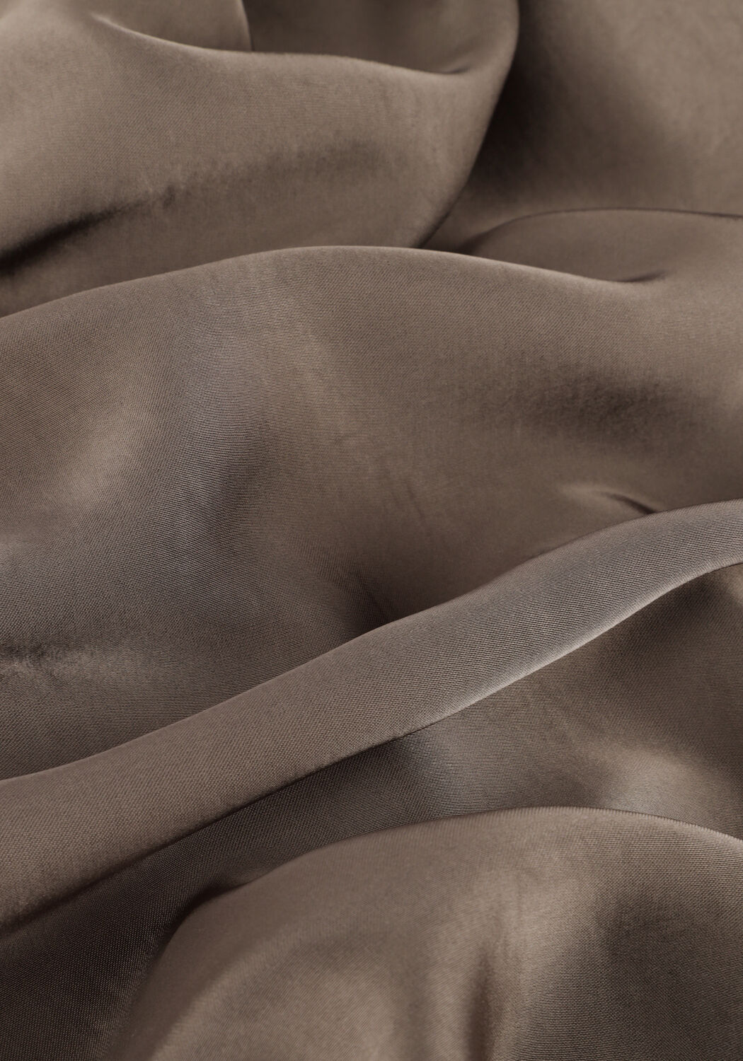 Grijze NEO NOIR Maxirok VICKY HEAVY SATEEN SKIRT - large