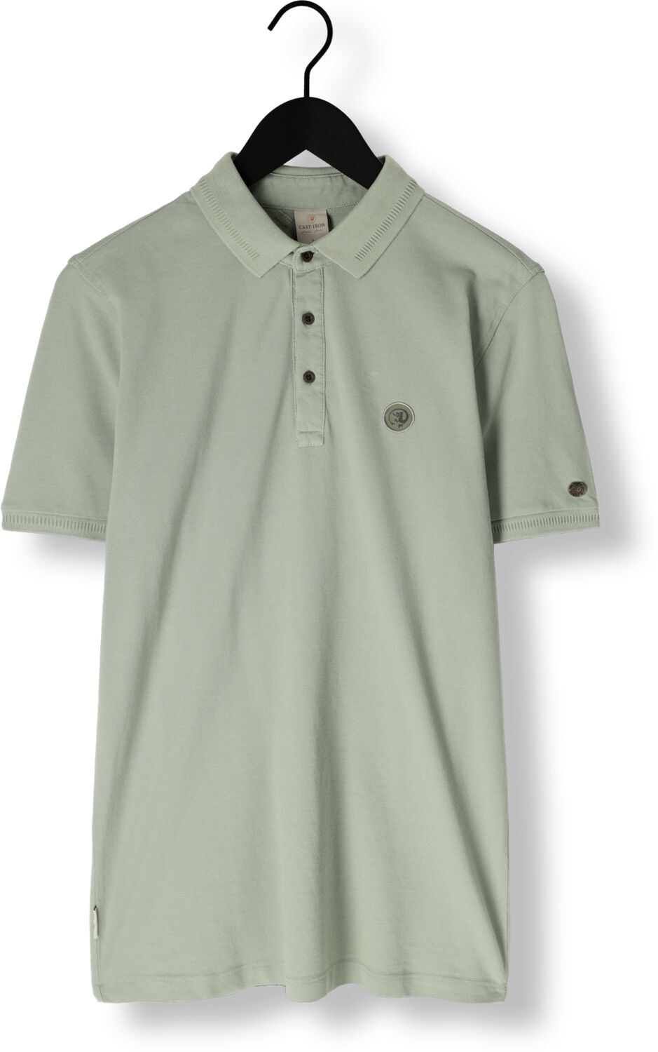 CAST IRON Heren Polo's & T-shirts Short Sleeve Polo Essential Groen