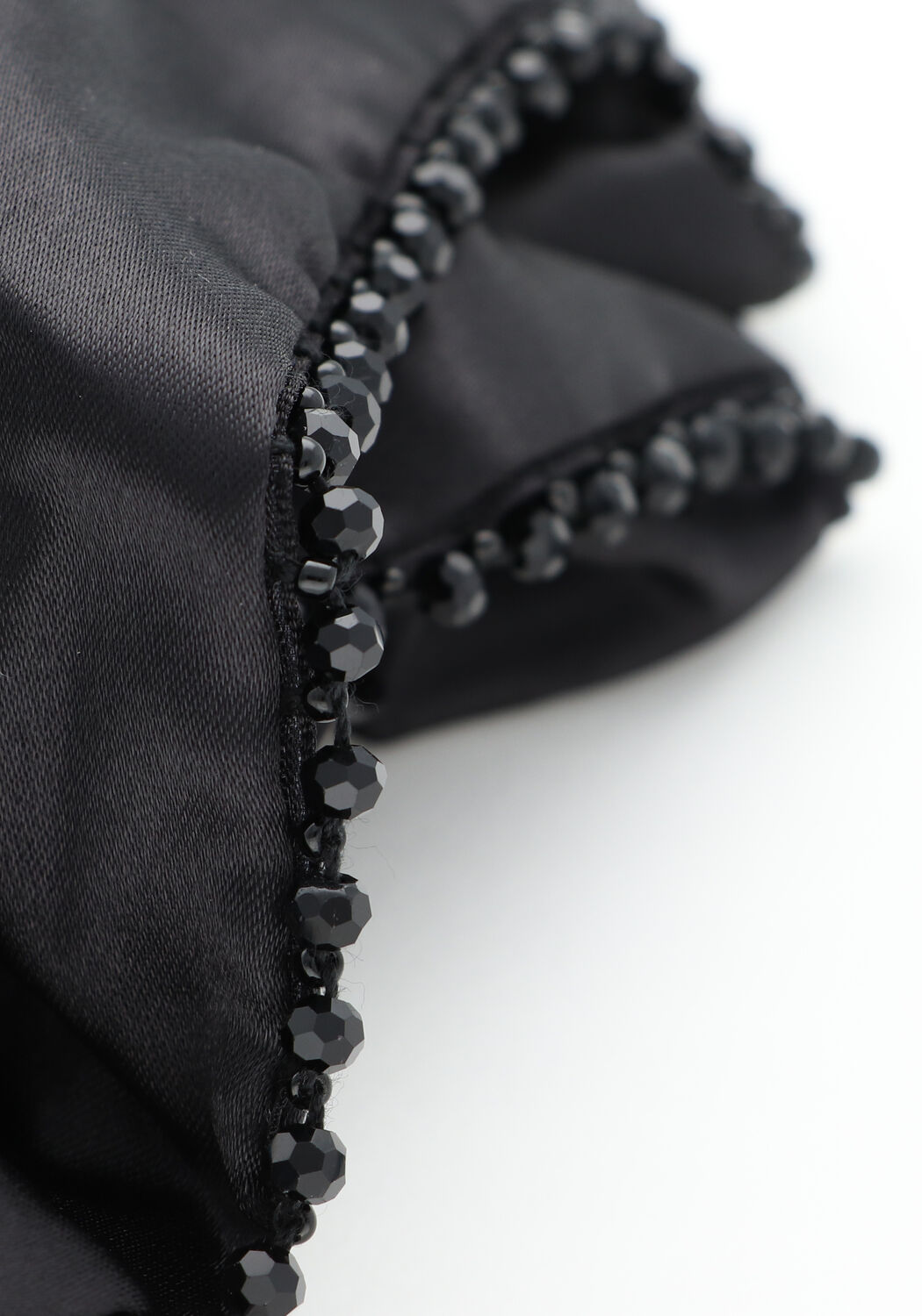 Zwarte BECKSONDERGAARD Haaraccessoires LUSTER BEAD SCRUNCHIE - large