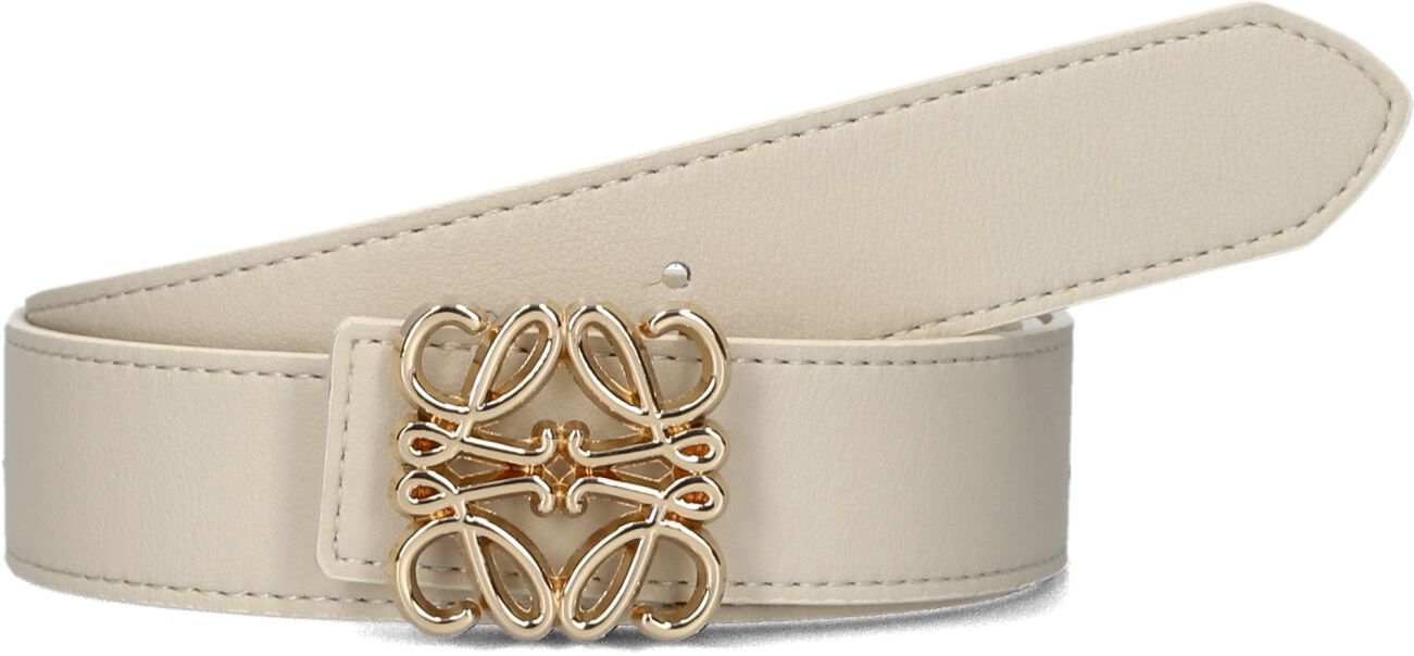 Notre-v Beige Leren Riem voor Vrouwen Beige Dames