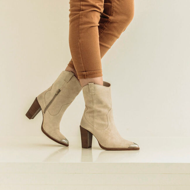 Beige BRONX Enkellaarsjes NEW-AMERICANA 34150 Beige BRONX Enkellaarsjes NEW-AMERICANA 34150 - large